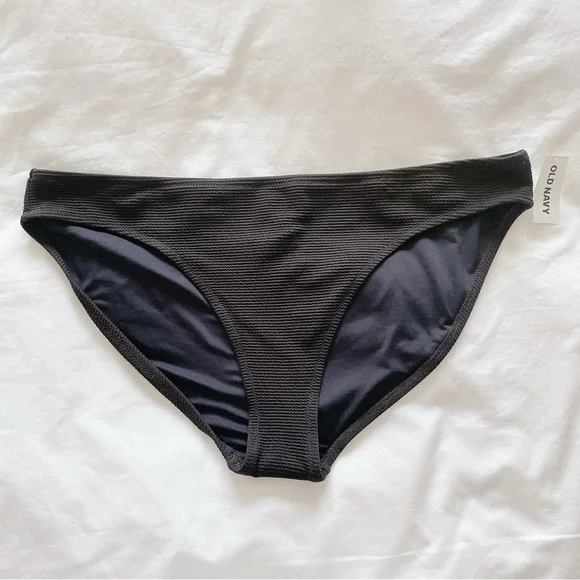 Old Navy Low-rise classic bikini swim bottoms XXL black bathing suit swimsuit - Picture 4 of 15